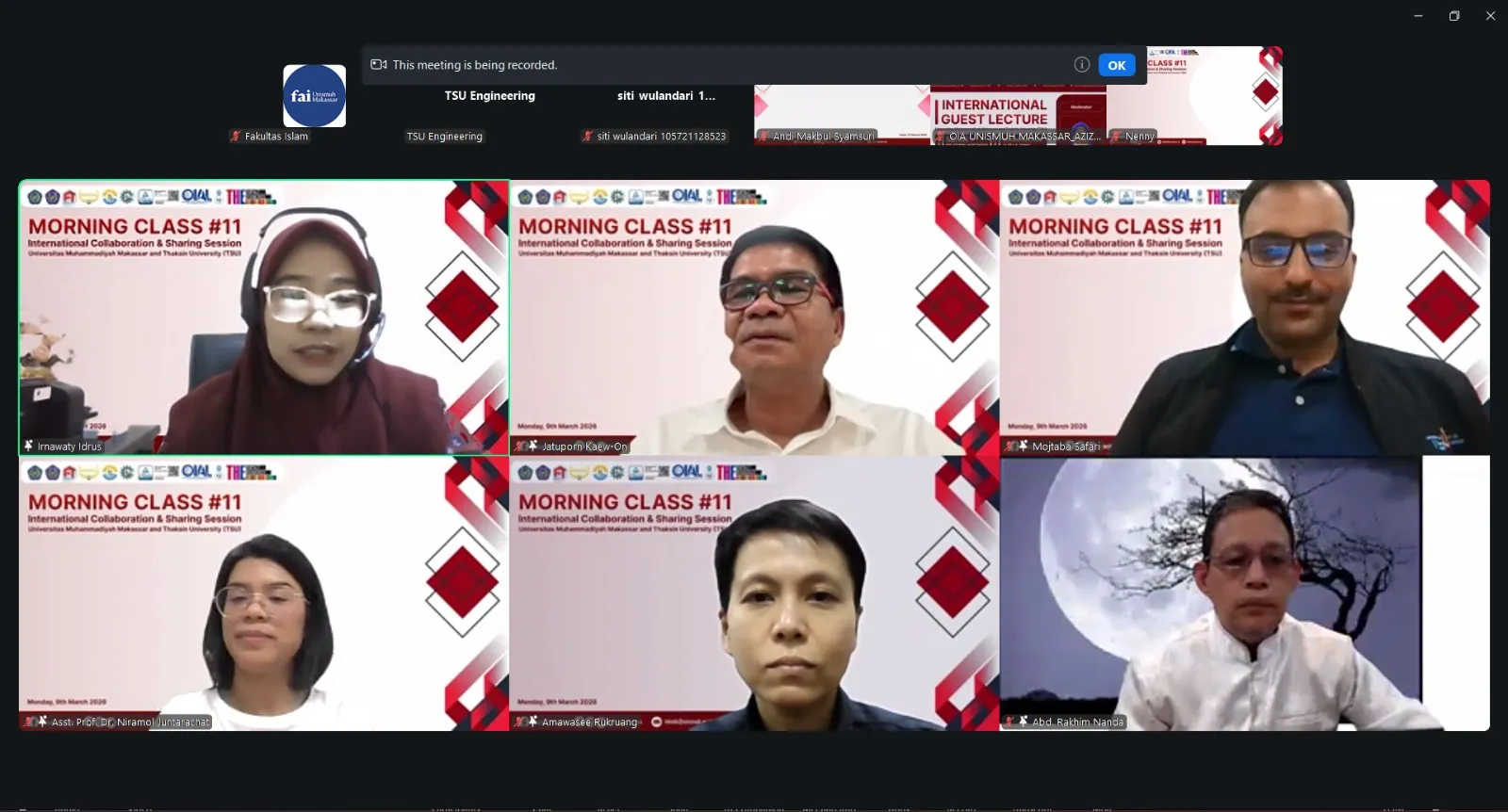 Fakultas Teknik Unismuh dan Thaksin University Thailand Gelar Kuliah Tamu Internasional