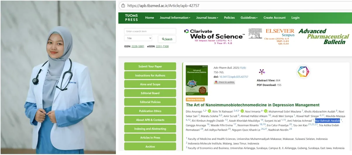 Dokter Alumni FKIK Unismuh Makassar Tembus Jurnal Scopus Q1 lewat Kolaborasi 25 Ilmuwan