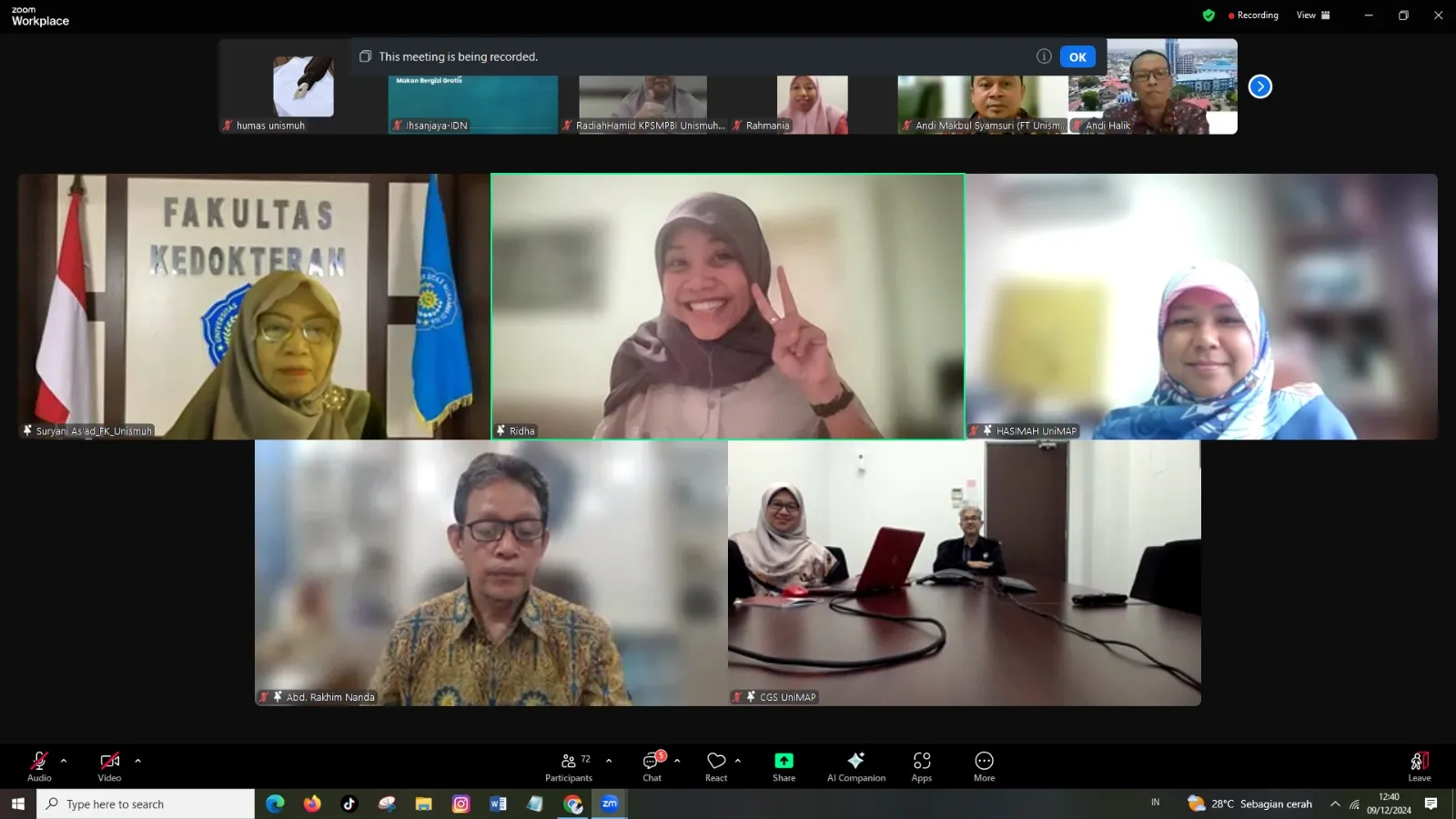 Gelar Morning Class Sesi 5, FT Unismuh Makassar dan Universiti Malaysia Perlis Bahas Kolaborasi Teknik dan AI dalam Teknologi Medis